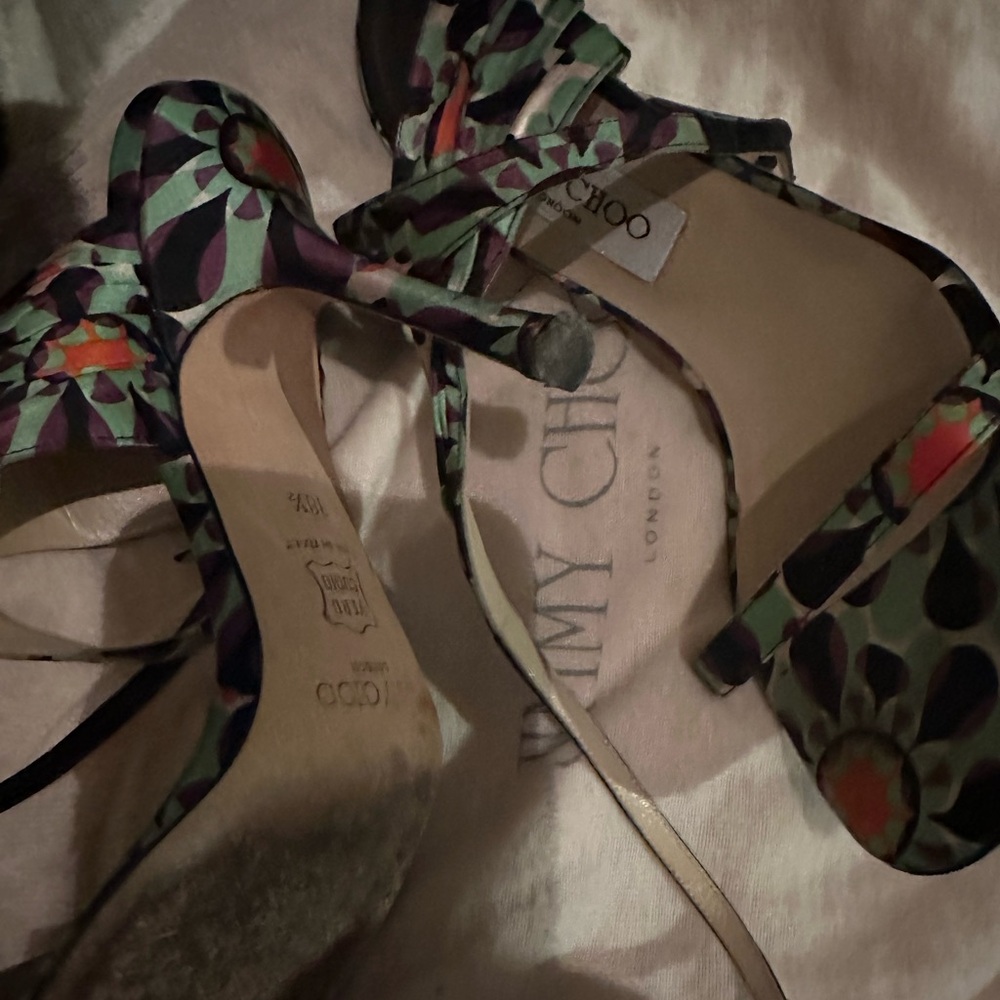 Jimmy Choo heels look great on jeans, dresses and skirts!